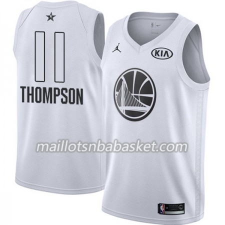 Maillot Homme Golden State Warriors Klay Thompson 11 2018 All Star Jordan Brand Blanc Swingman